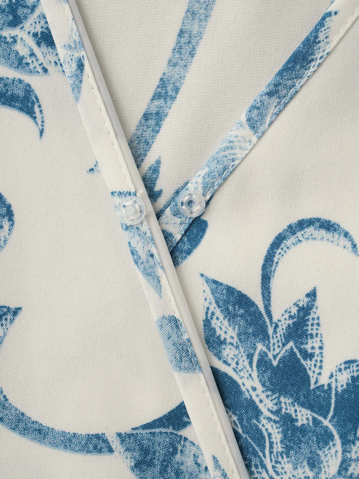 Artistic Floral Pattern Surplice Neck Midi Dress sold by Bloomchic product image thumbnail 5