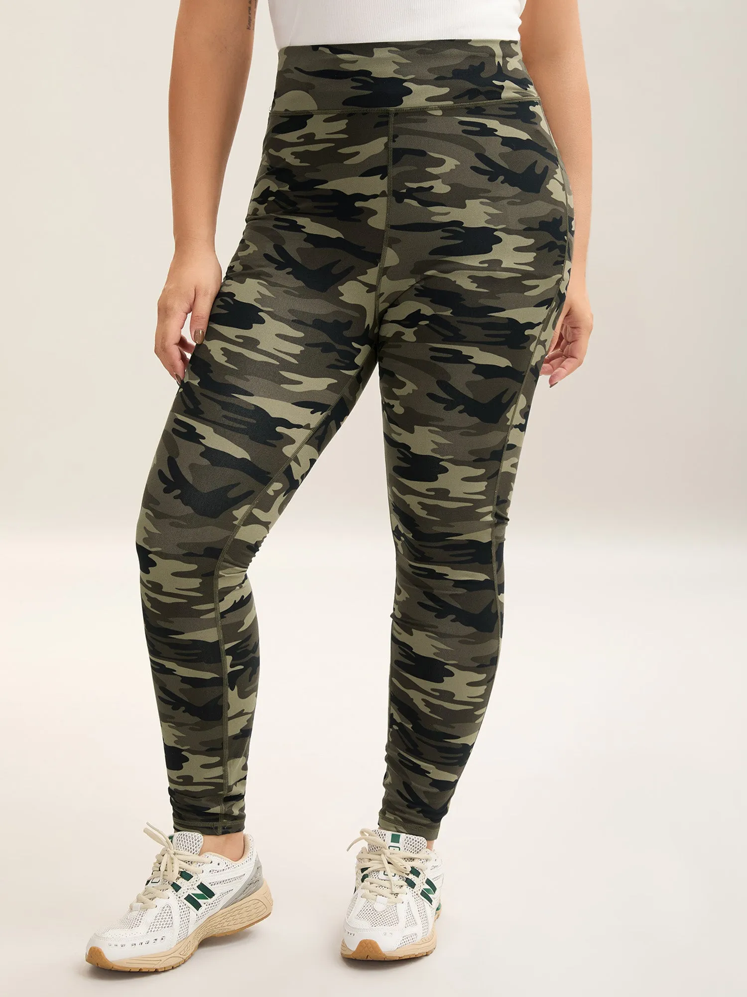 Camouflage Print Stretch Leggings sold by Bloomchic