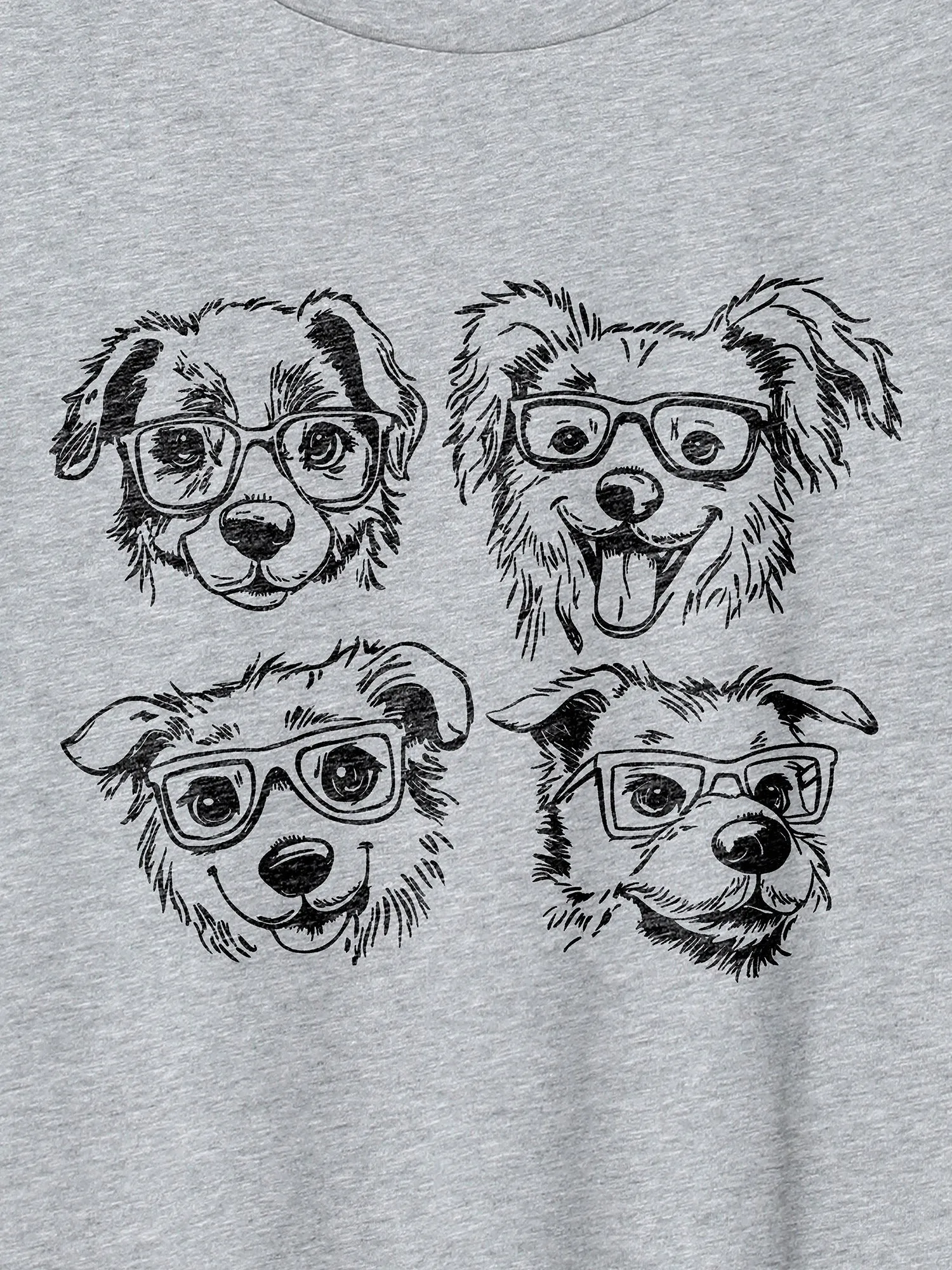 Puppy Print Round Neck T-Shirt sold by Bloomchic product image thumbnail 2