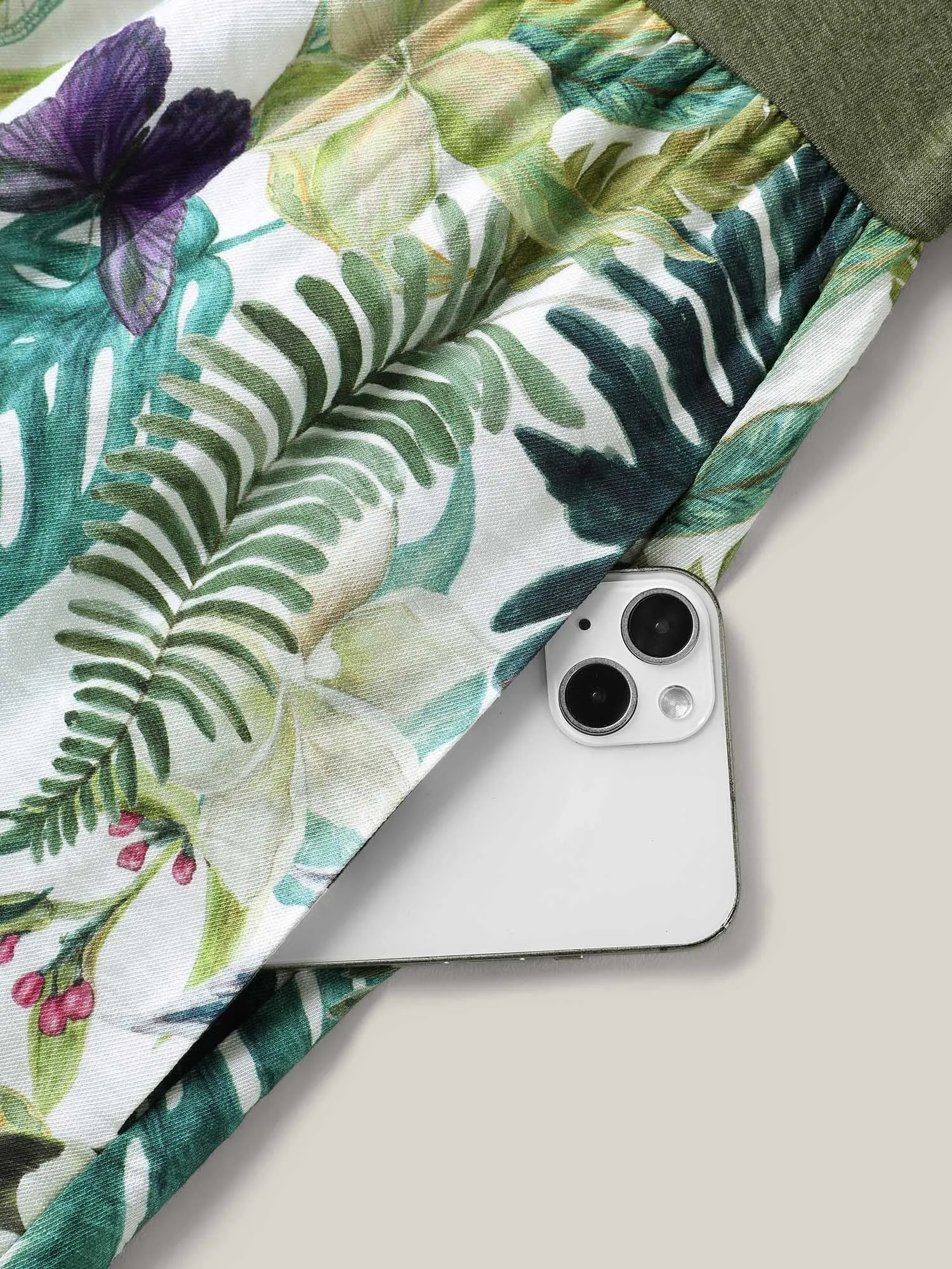 Tropical Floral Print Spliced Maxi Dress sold by Bloomchic product image thumbnail 5