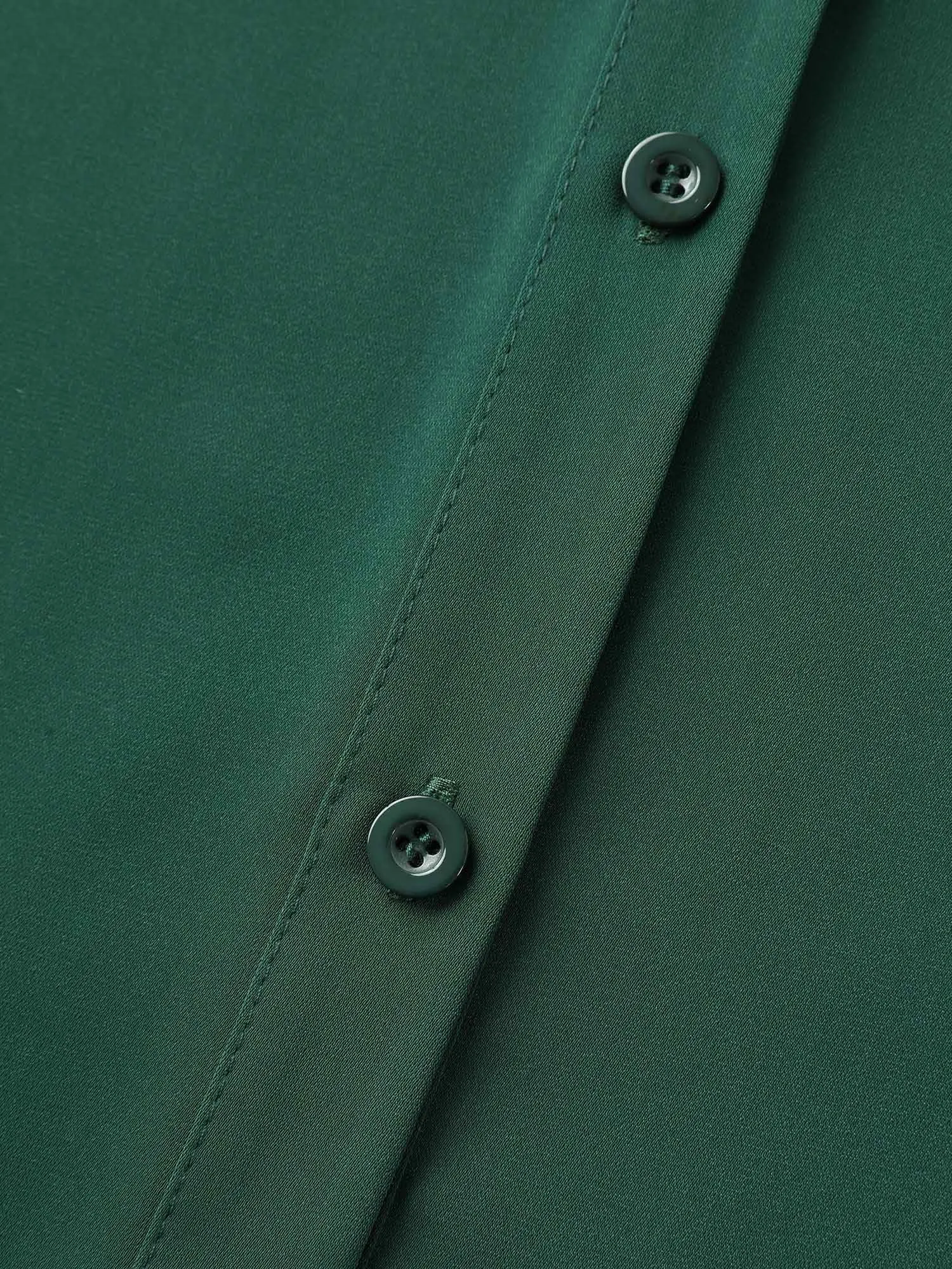 Rolled Hem Sleeve Collar Plain Blouse sold by Bloomchic product image thumbnail 5