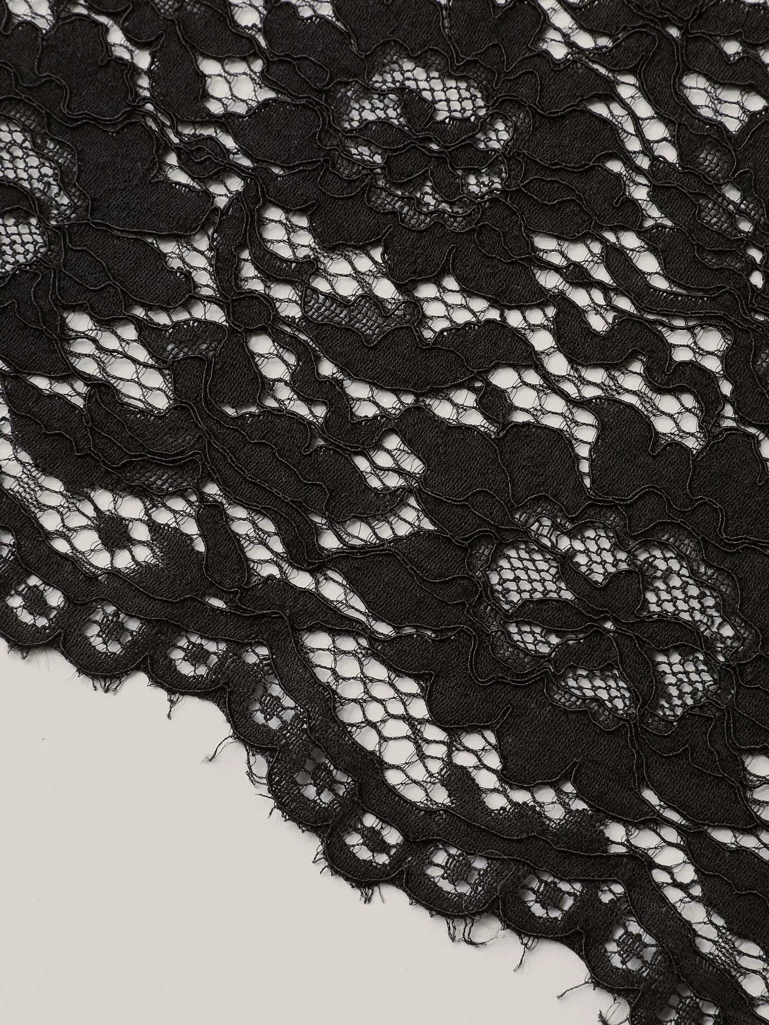 Lace Sheer Scalloped Hem Kimono sold by Bloomchic product image thumbnail 5