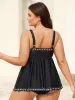 Boho Print Surplice Neck Swim Top sold by Bloomchic