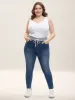Skinny Fit Classic Mid-Rise Jeans sold by Bloomchic