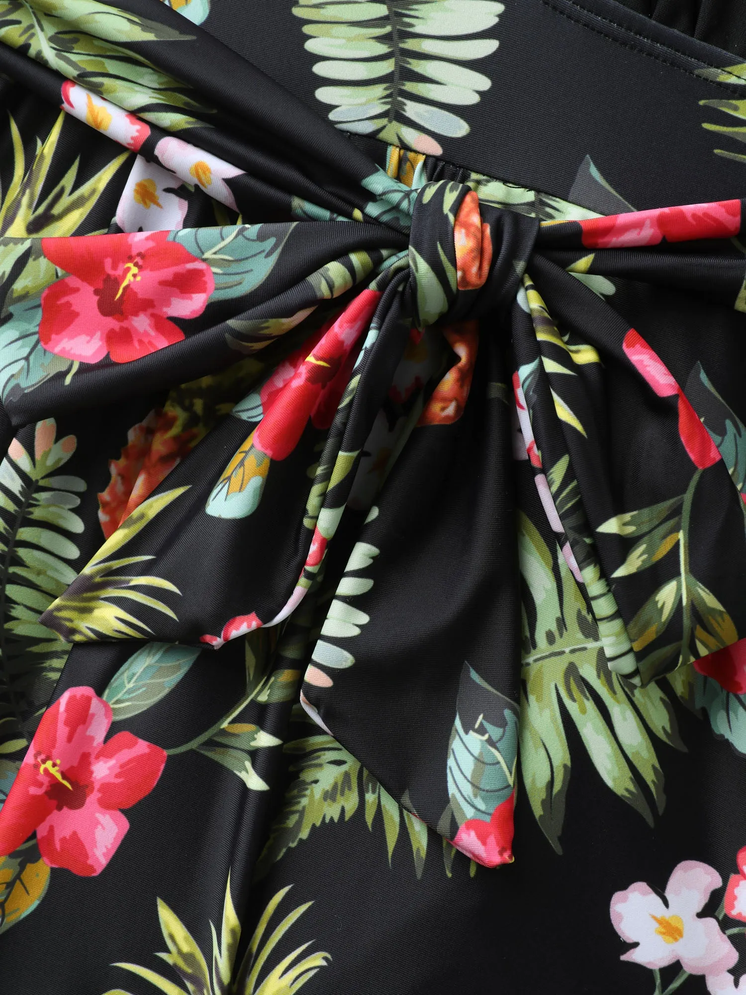 Tropical Floral Pockets One-Piece Swimsuit sold by Bloomchic product image thumbnail 5