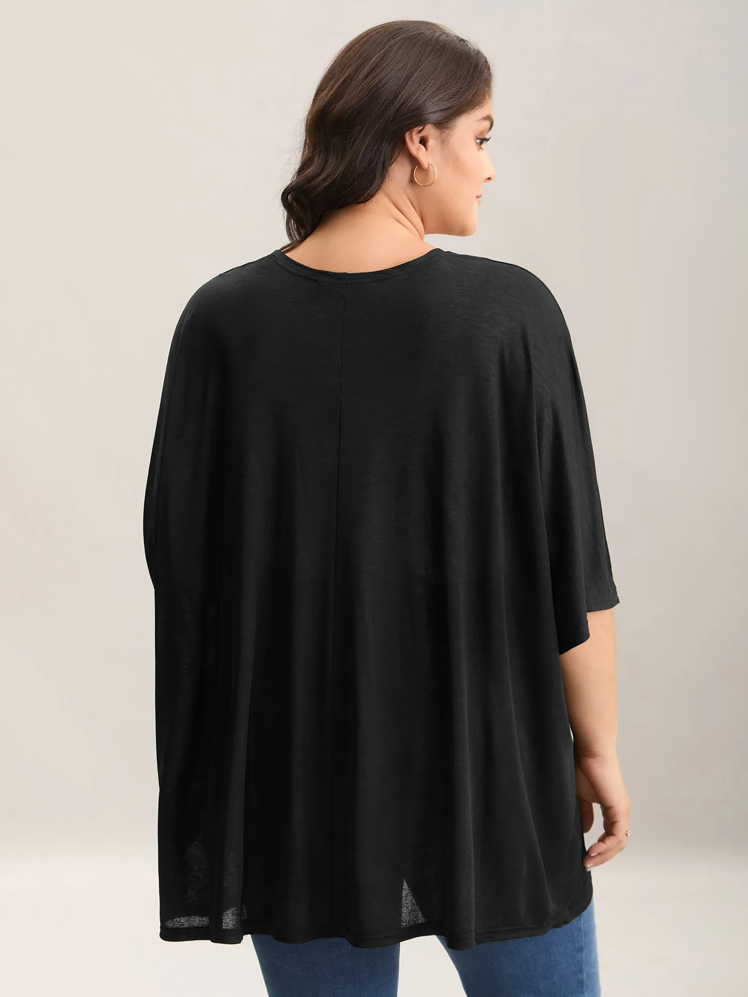 Sheer Textured Open Front Kimono sold by Bloomchic product image thumbnail 2