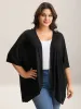 Sheer Textured Open Front Kimono sold by Bloomchic