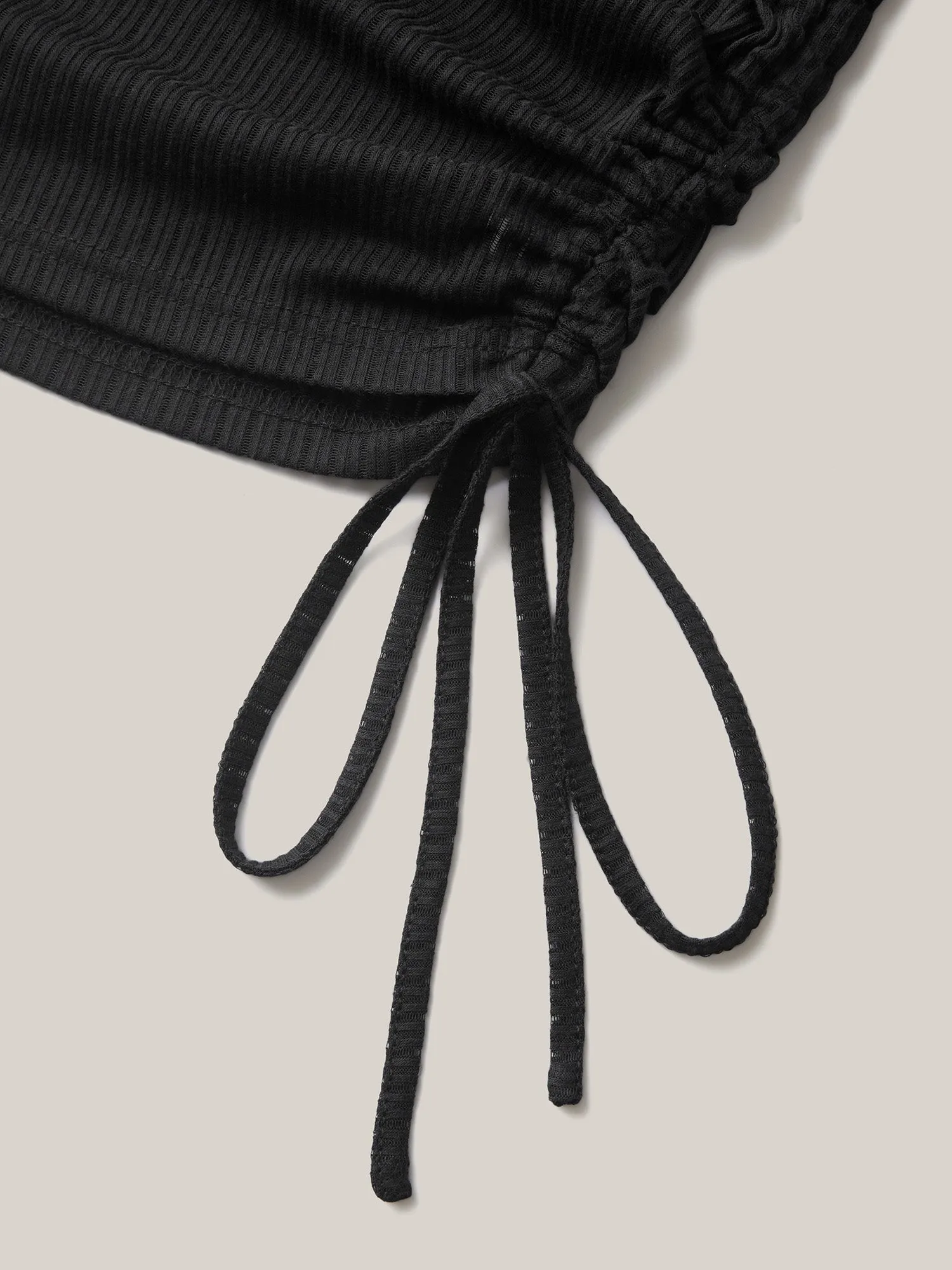 Pit Strip Textured Semi-Sheer Plain Top sold by Bloomchic product image thumbnail 5