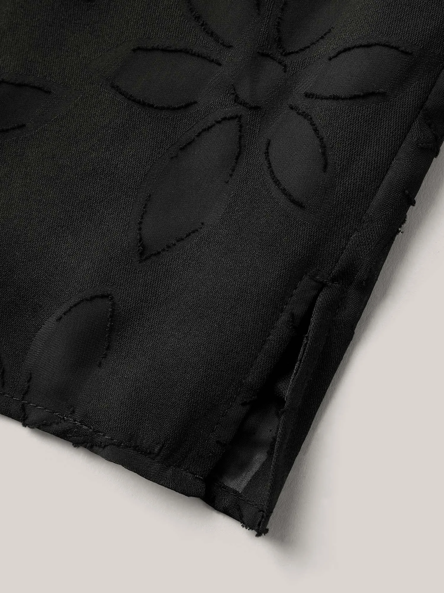 Floral Cut Print Notched Neck Blouse sold by Bloomchic product image thumbnail 5