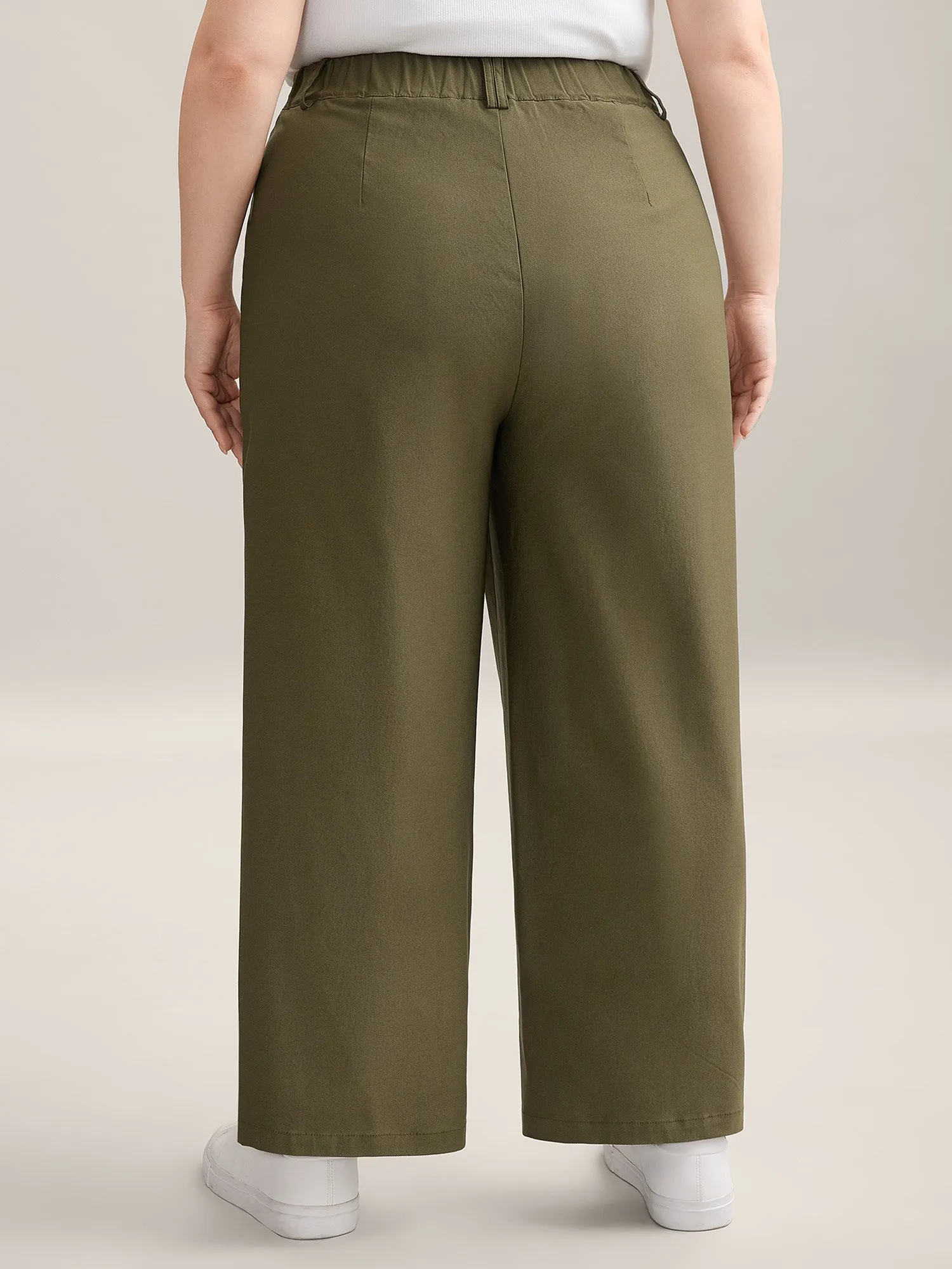 Drawstring Waist Straight-Leg Pants sold by Bloomchic product image thumbnail 4