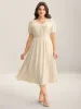 Shoulder Pleats Textured Button Maxi Dress sold by Bloomchic