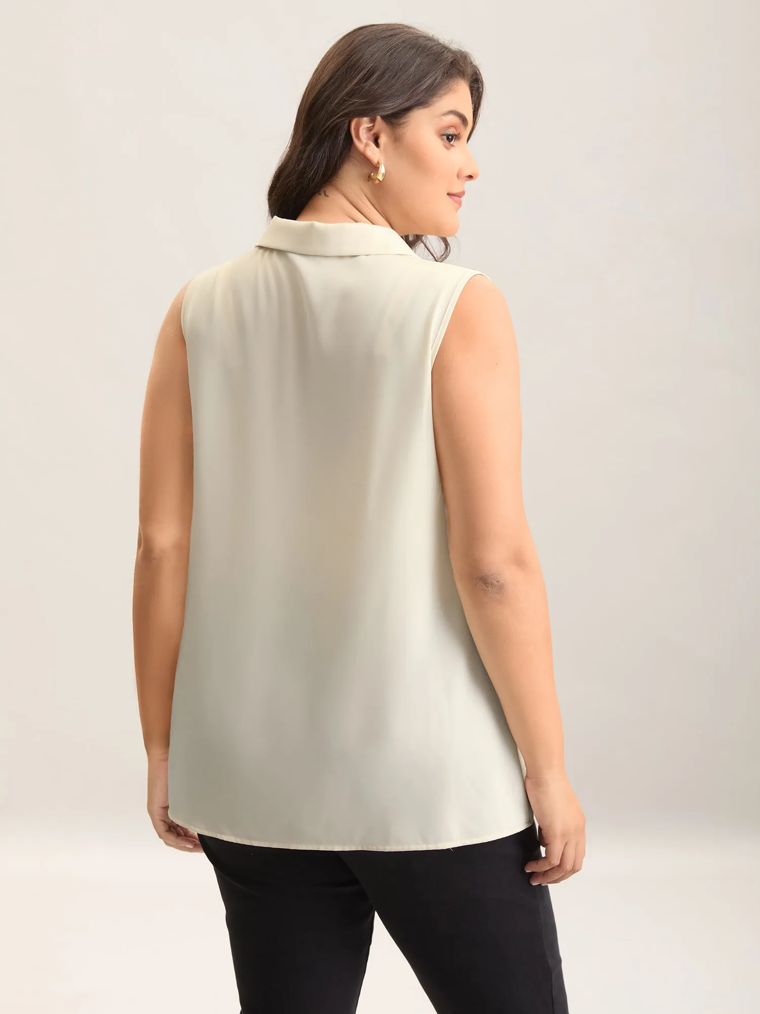 Button Placket Collar Tank Top sold by Bloomchic product image thumbnail 4