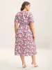 Floral Print Pockets Lined Midi Dress sold by Bloomchic