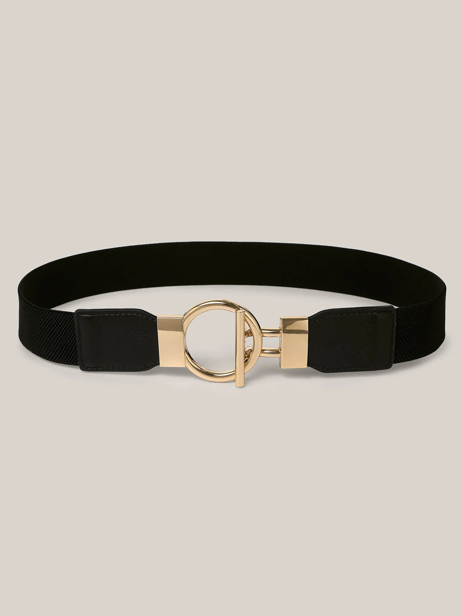 Gold-Tone Buckle Everyday Belt sold by Bloomchic