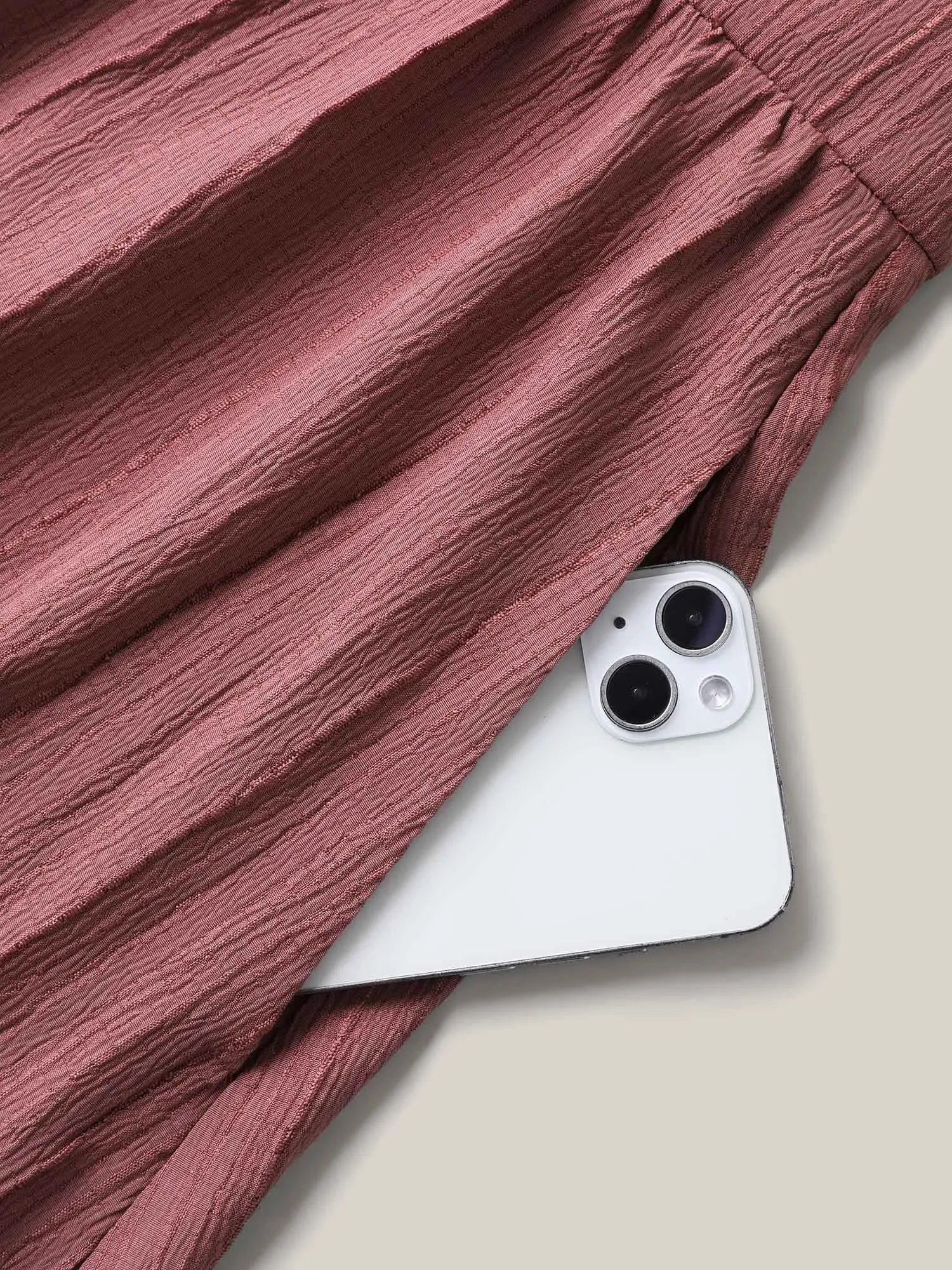 Overall Straps Textured Midi Dress sold by Bloomchic product image thumbnail 5