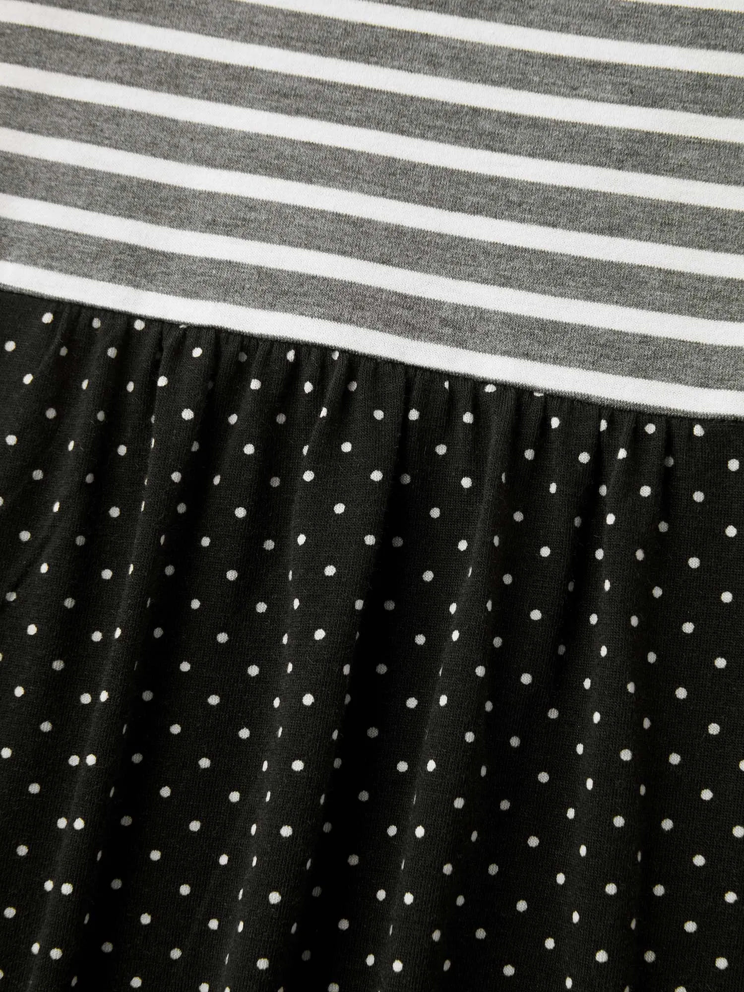 Striped Polka Dots Print Pockets T-Shirt sold by Bloomchic product image thumbnail 5