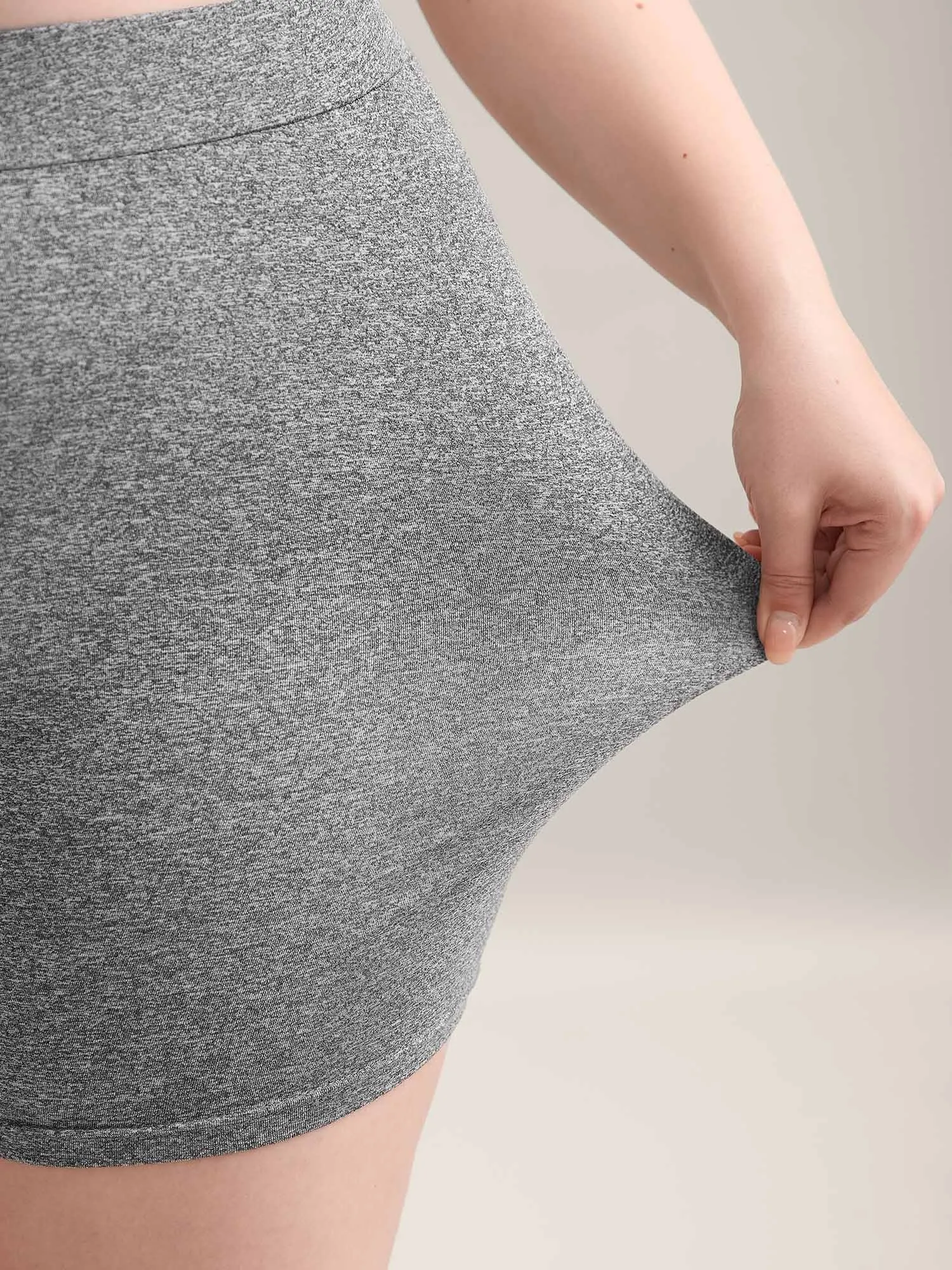 Supersoft Heather Stretchy Skinny-Fit Shorts sold by Bloomchic product image thumbnail 2