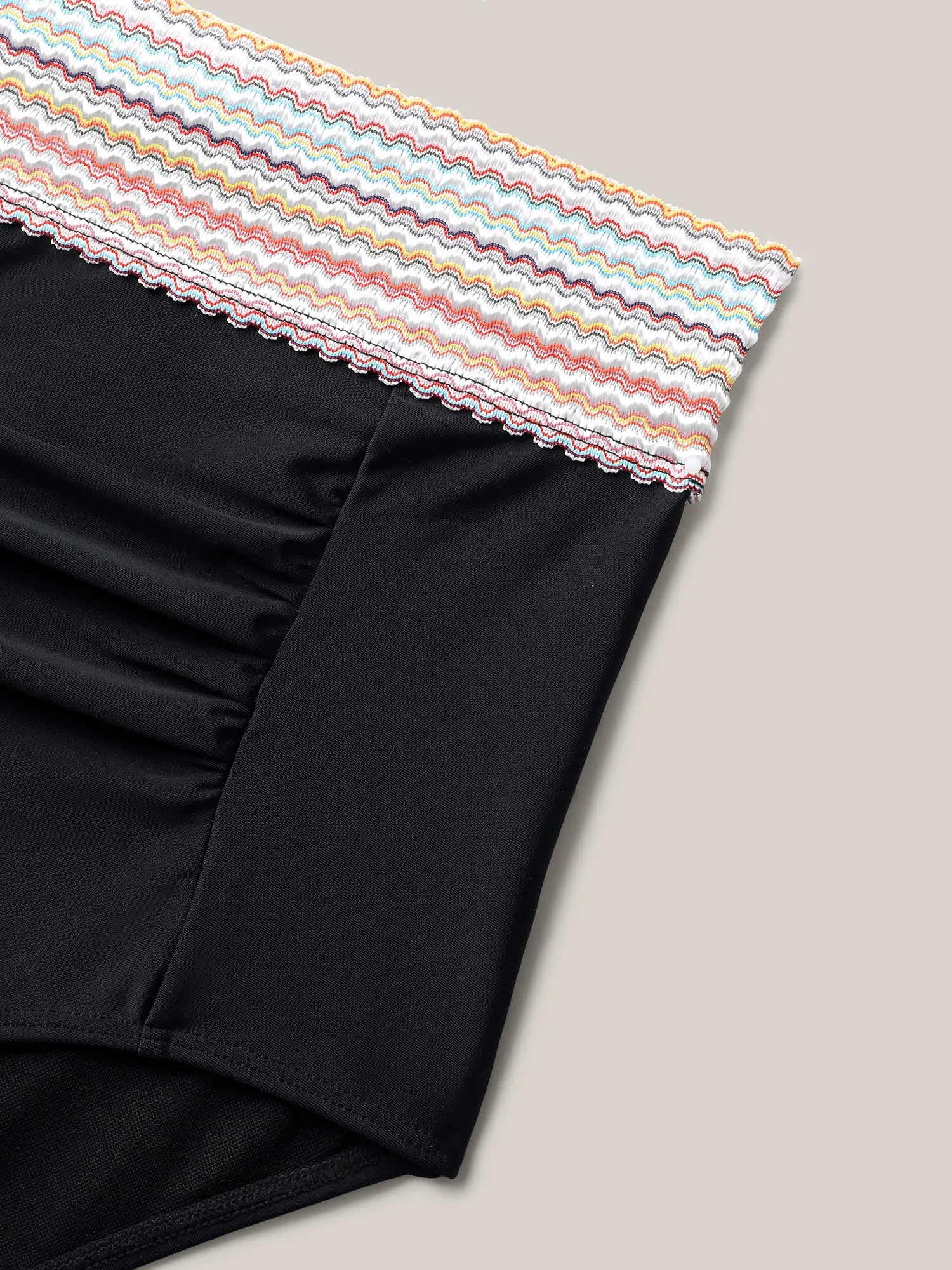 Contrast Waistband Ruched Fitted Swim Bottoms sold by Bloomchic product image thumbnail 5
