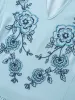Embroidered Sheer Chiffon Pockets Midi Dress sold by Bloomchic
