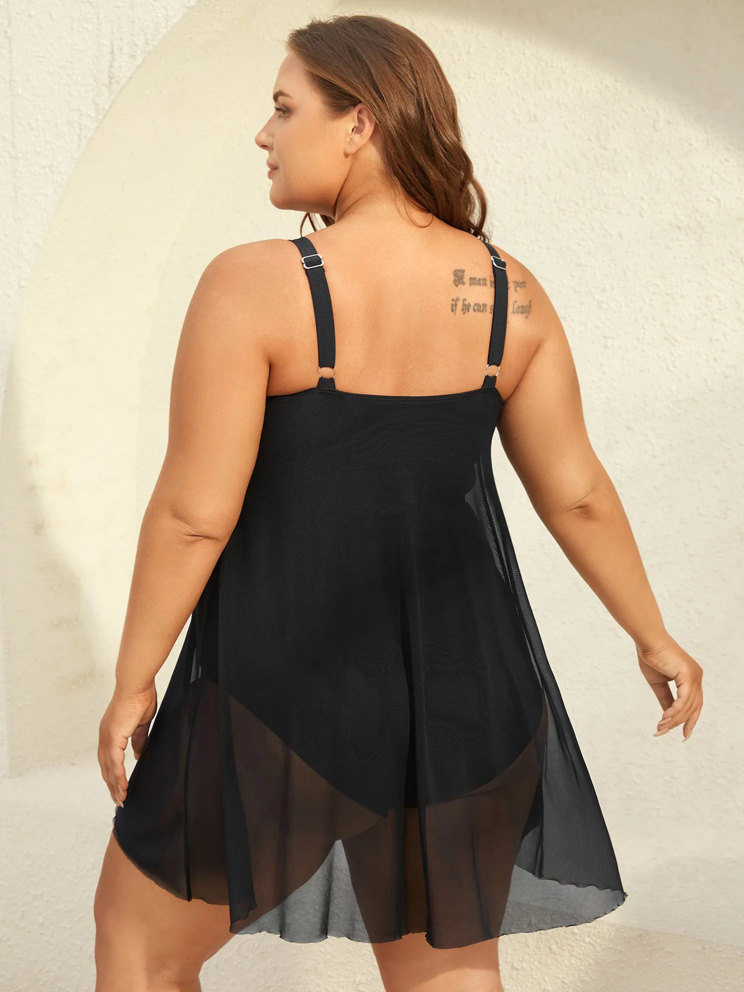 Knotted Front Extra Coverage One-Piece Swimsuit sold by Bloomchic product image thumbnail 2