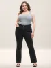 Stretchy Classic Bootcut Mid-Rise Jeans sold by Bloomchic