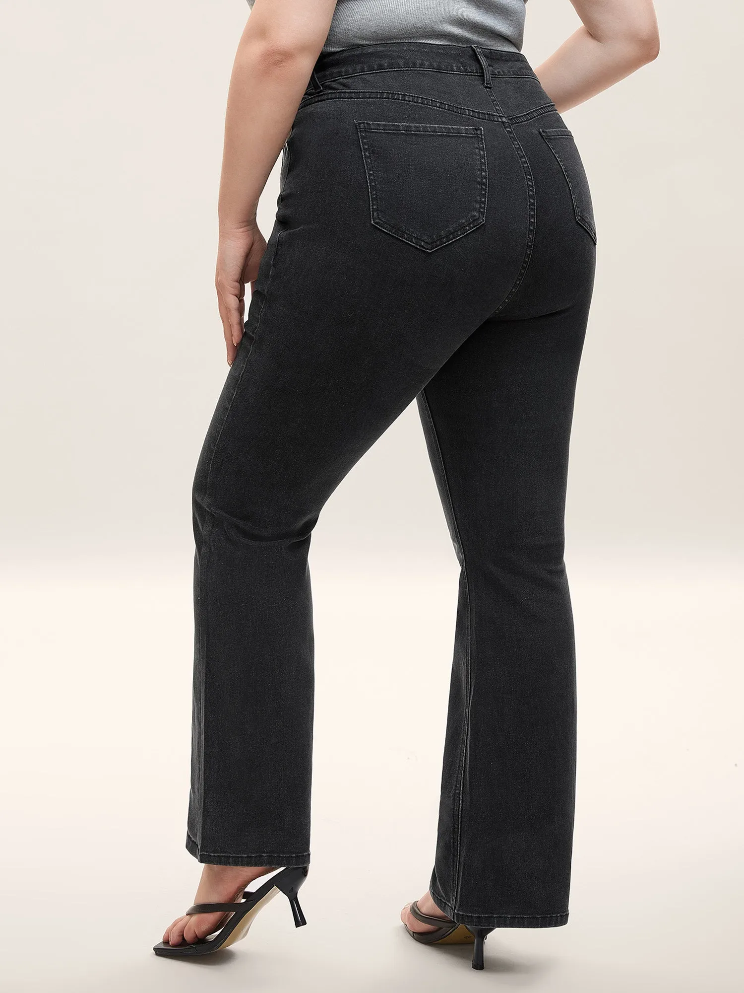 Stretchy Classic Bootcut Mid-Rise Jeans sold by Bloomchic product image thumbnail 3