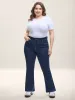 Cowboy Waist Bootcut Mid-Rise Jeans sold by Bloomchic
