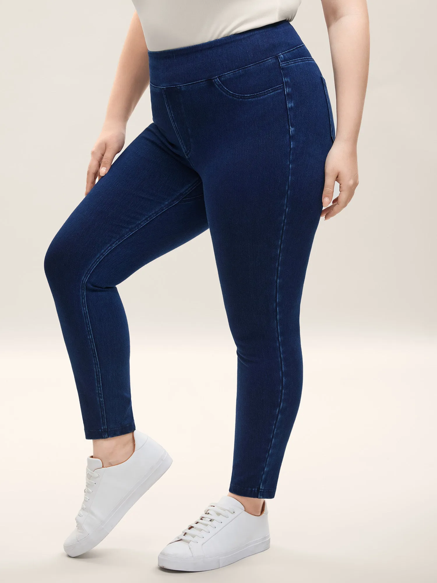 Yoga Stretch Classic Skinny Fit Knit Denim sold by Bloomchic