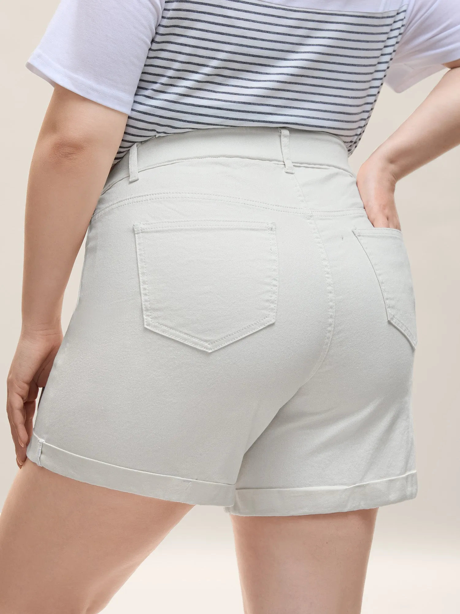 Classic Cut Denim Shorts sold by Bloomchic product image thumbnail 2