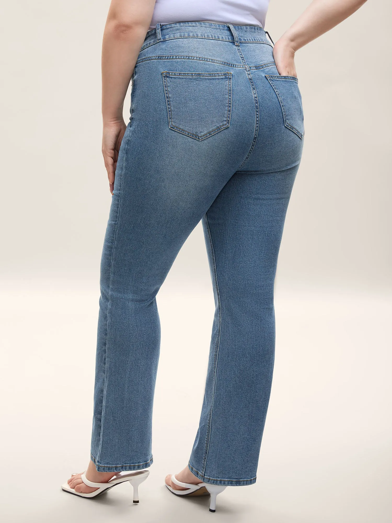 Classic Bootcut Mid-Rise Jeans sold by Bloomchic product image thumbnail 2