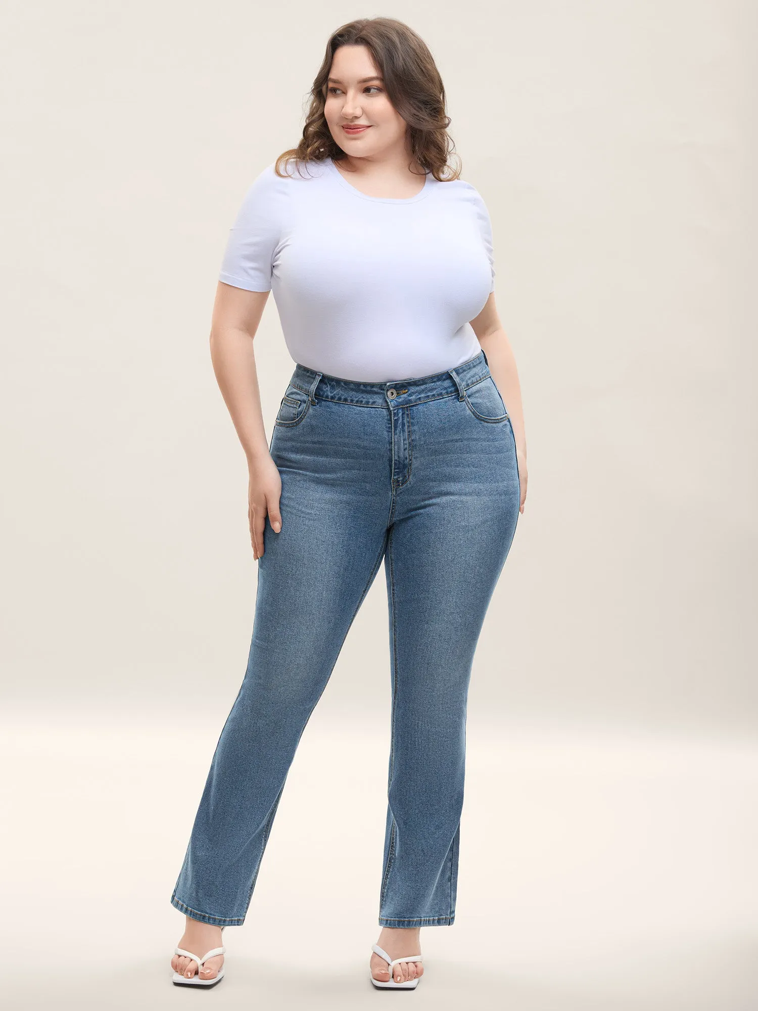 Classic Bootcut Mid-Rise Jeans sold by Bloomchic product image thumbnail 4