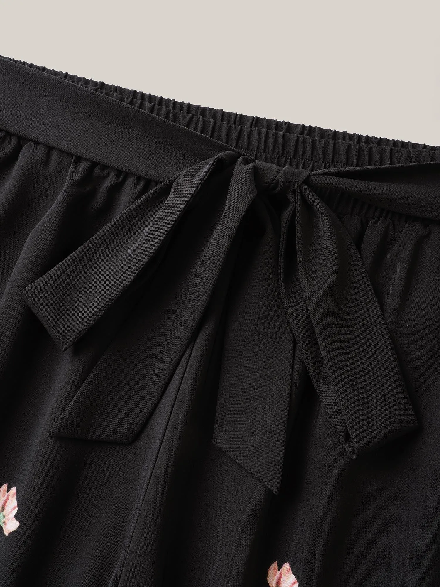 Floral Print Belted Wide-Leg Pants sold by Bloomchic product image thumbnail 5