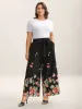 Floral Print Belted Wide-Leg Pants sold by Bloomchic