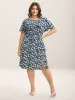 Supersoft Ditsy Floral Waist-Tie Midi Dress sold by Bloomchic