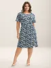 Supersoft Ditsy Floral Waist-Tie Midi Dress sold by Bloomchic