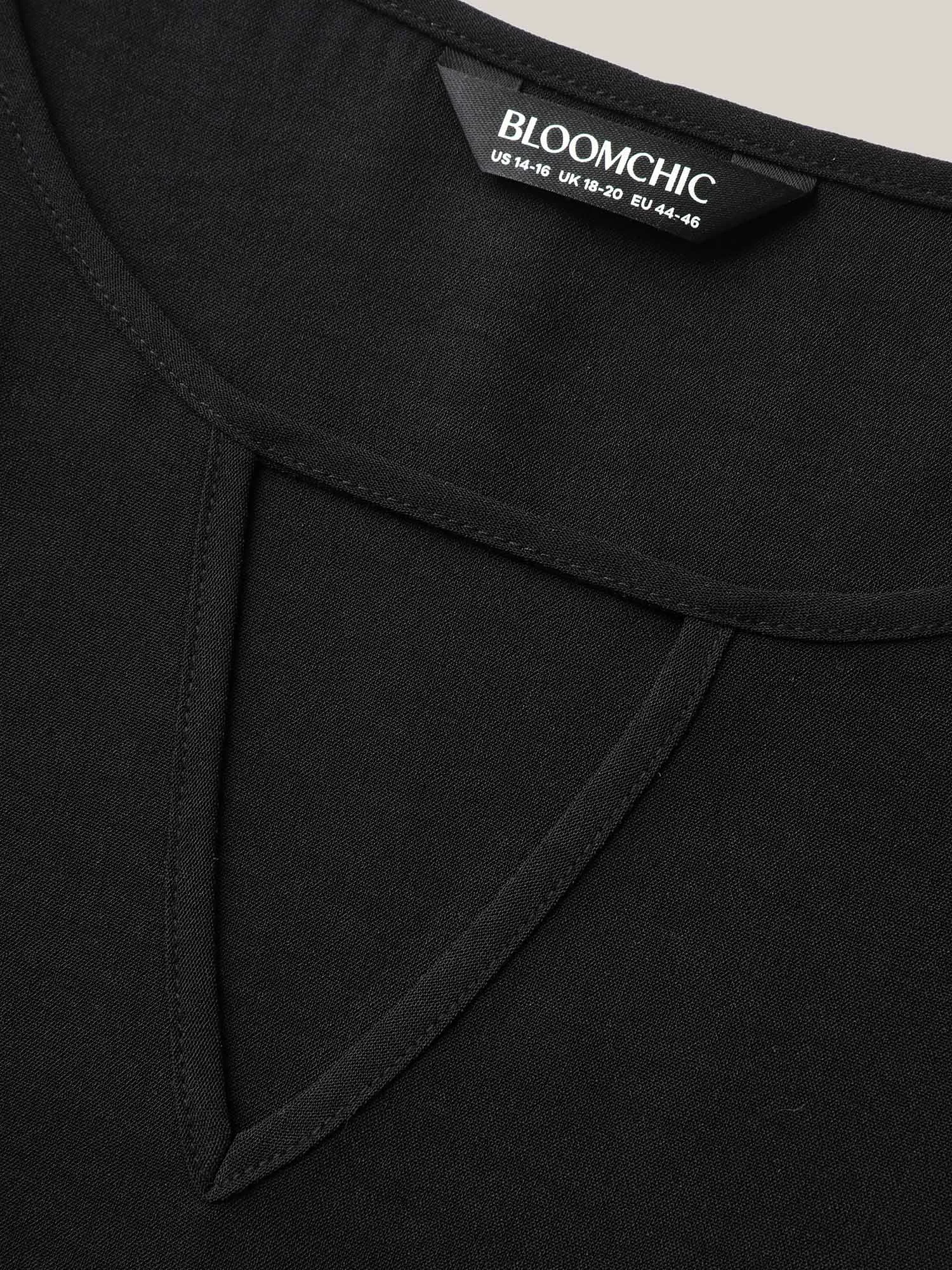 Color Contrast Petal Sleeve Shirt sold by Bloomchic product image thumbnail 5