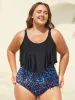 Leopard Print Laser Cut Pleated One-Piece Swimsuit sold by Bloomchic