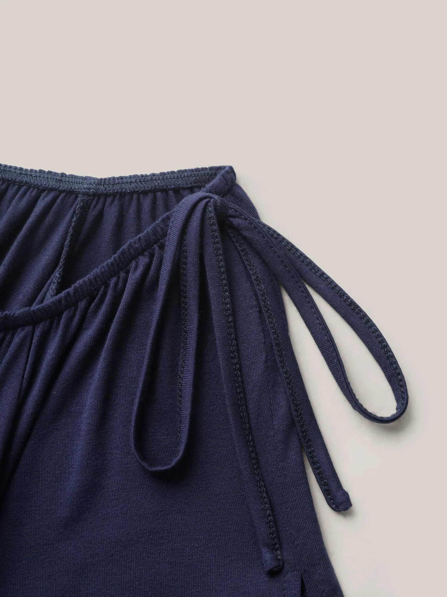 SuperSoft Drawstring Neck Split Sleeve Top sold by Bloomchic product image thumbnail 5