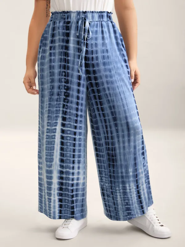 Tie-Dye Wide-Leg Pants sold by Bloomchic