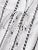 Striped Waist Tie Kimono Cardigan sold by Bloomchic