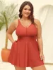 Sewn-in-Belt Bow Pockets Swim Dress sold by Bloomchic