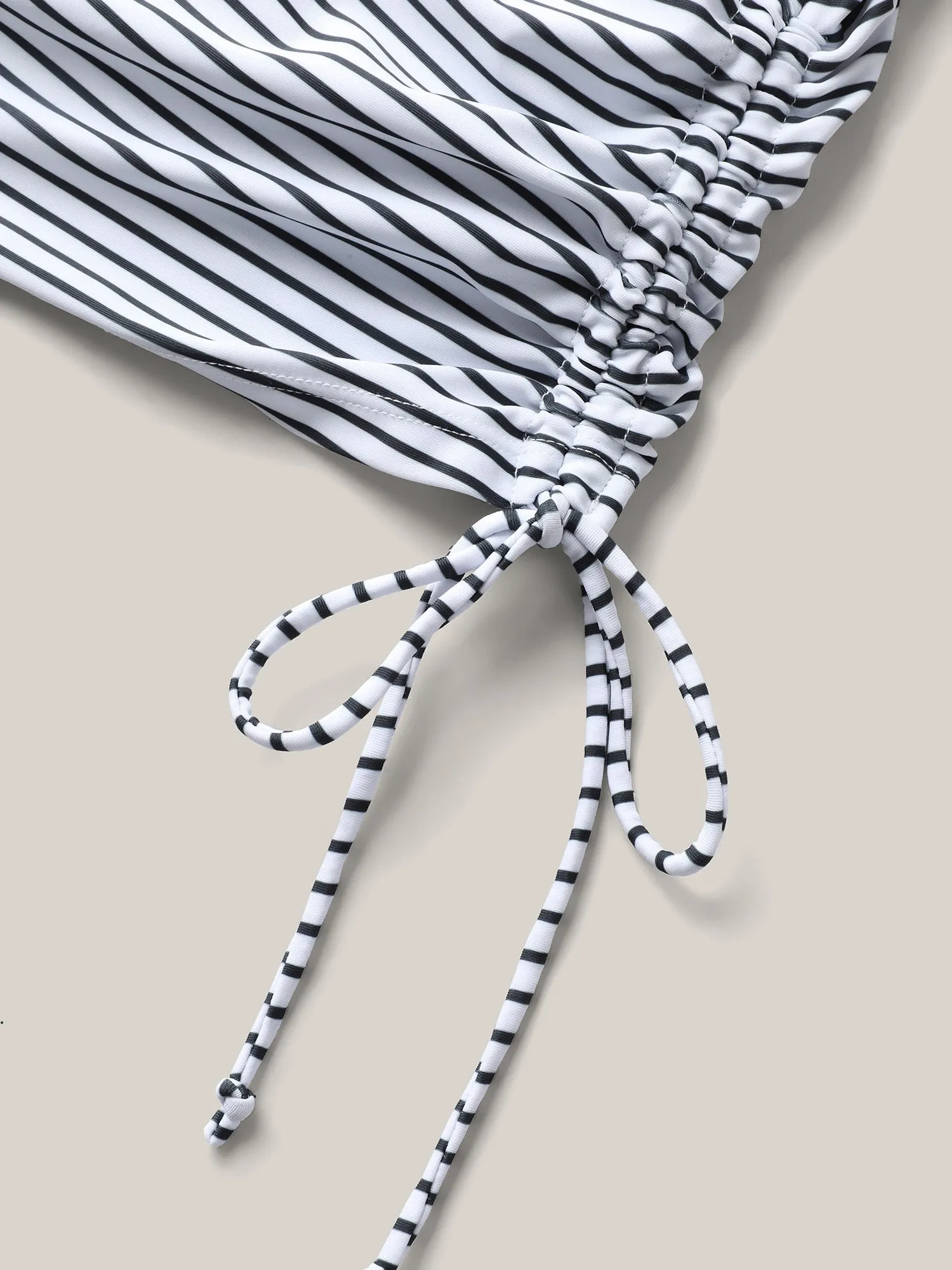 Striped Non-Removable Cups Swim Top sold by Bloomchic product image thumbnail 5