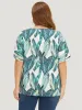 Tropical Print Batwing Sleeve Blouse sold by Bloomchic