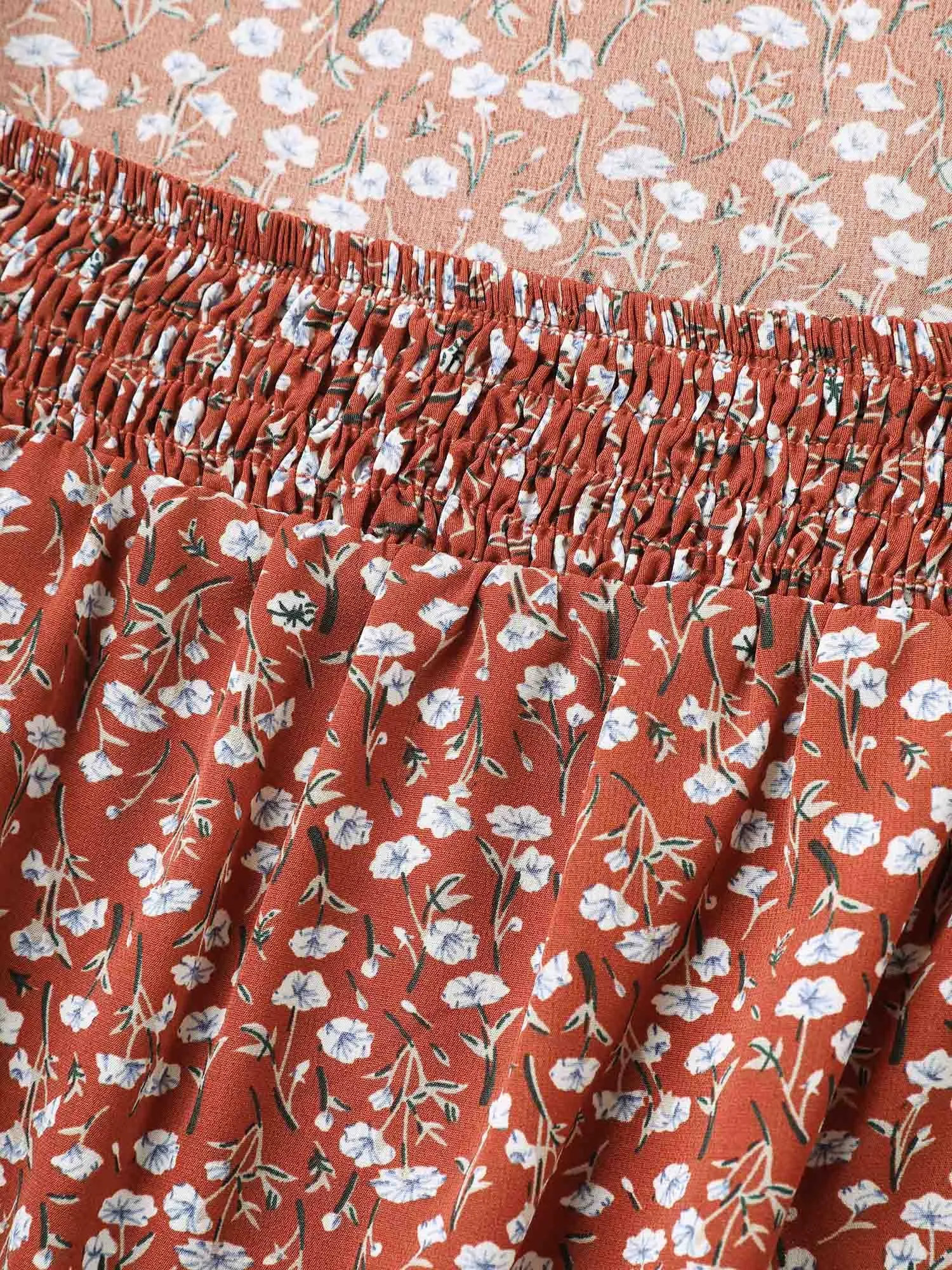 Ditsy Floral Print Ruffled Hem Blouse sold by Bloomchic product image thumbnail 5