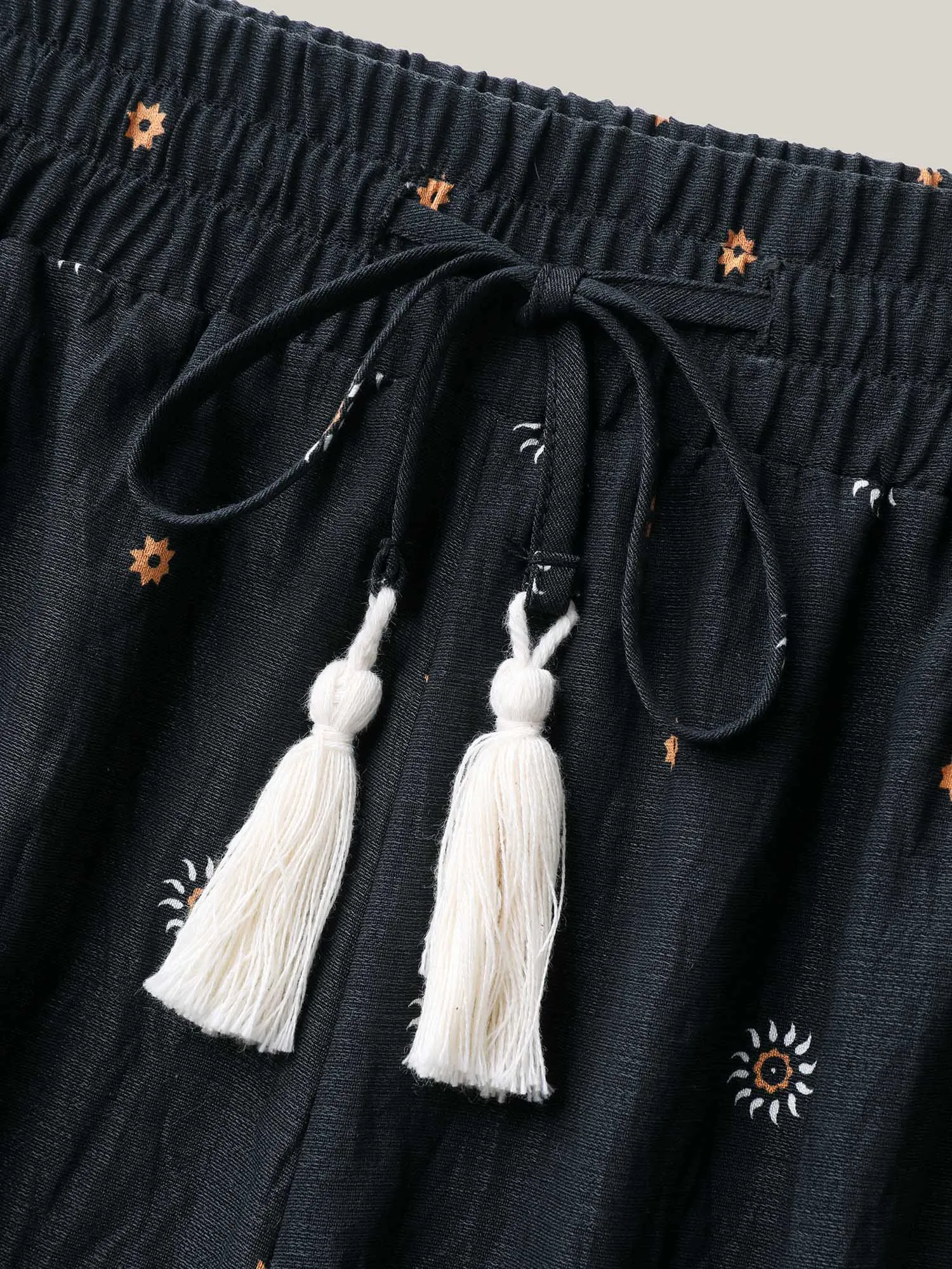 Paisley Print Wide-Leg Airy Pants sold by Bloomchic product image thumbnail 5