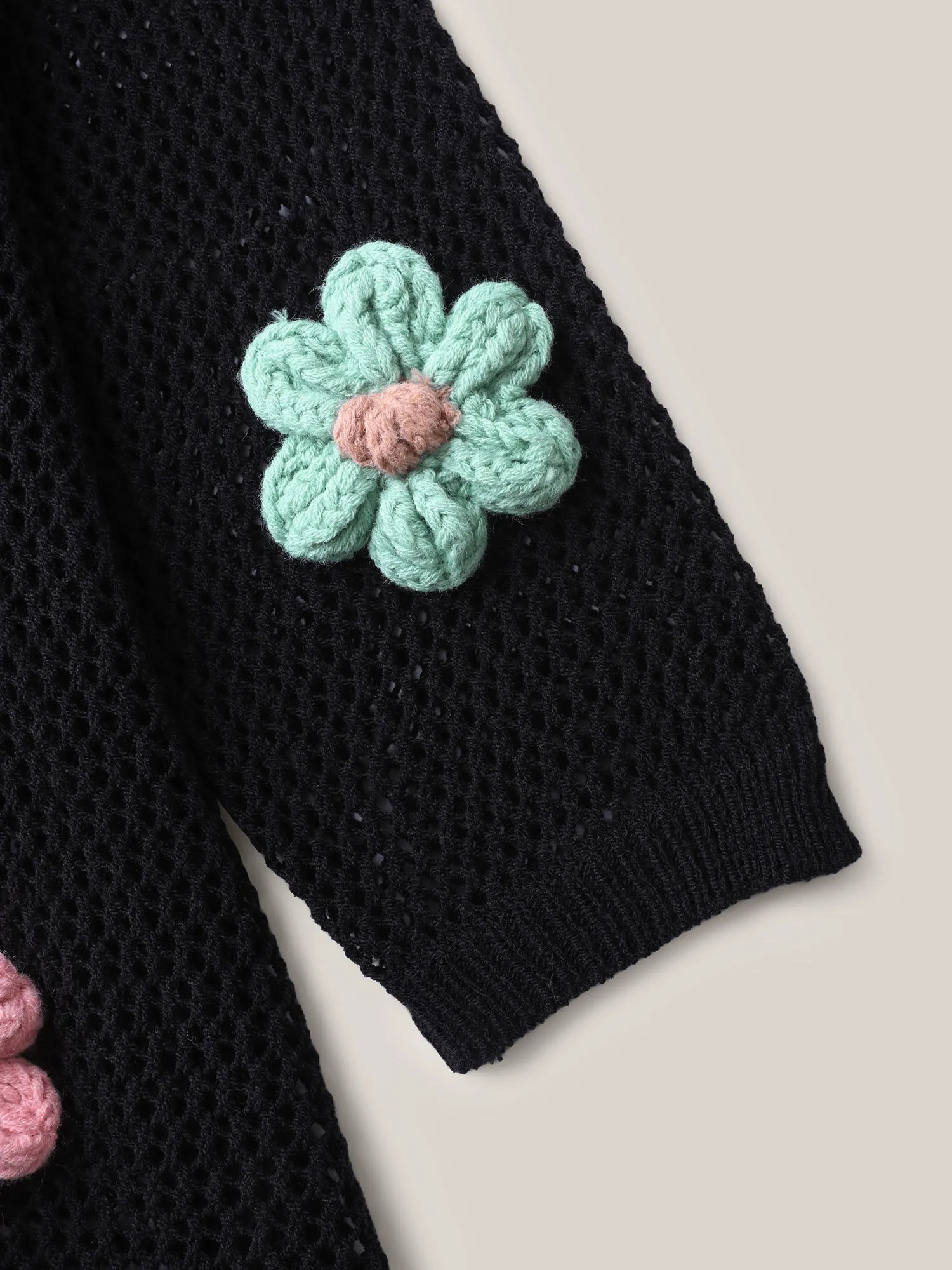 Crochet Floral Cut-Out Swim Cover-Up sold by Bloomchic product image thumbnail 5