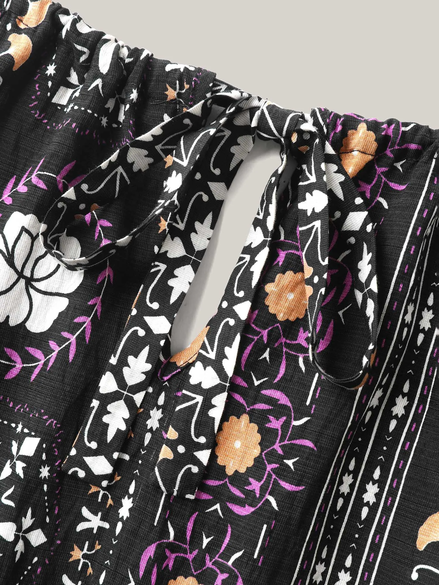 Rayon Tropical Boho Print Stretchy Midi Dress sold by Bloomchic product image thumbnail 5