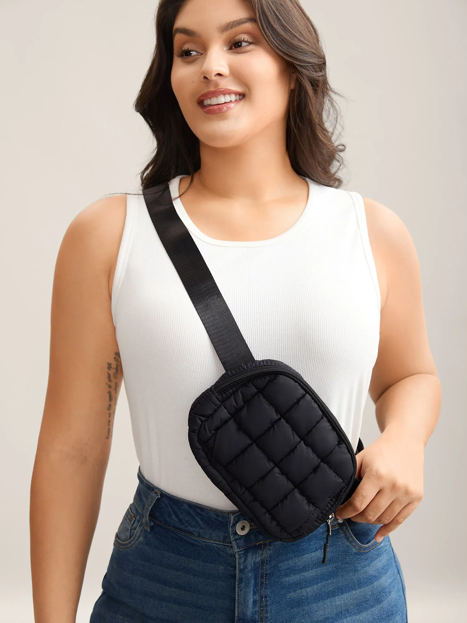 Diamond Grid Waist-Bag sold by Bloomchic product image thumbnail 3