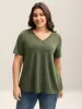 Stretchy Floral Back Cut-Out T-Shirt sold by Bloomchic