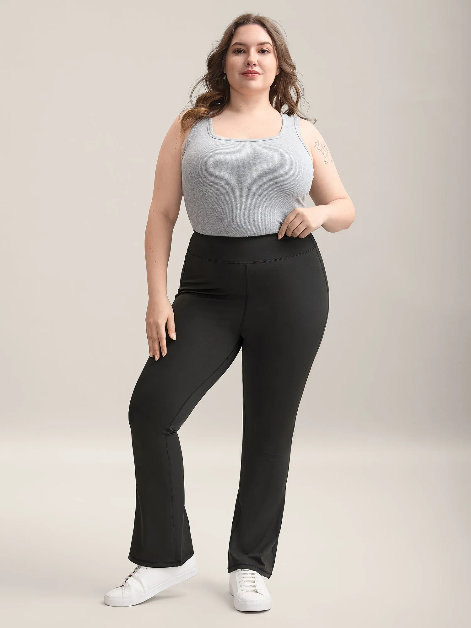 Wide Waistband Yoga Stretch Tight Pants sold by Bloomchic product image thumbnail 3